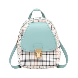 2021 New Fashionable Custom Logo Open Nylon Students Daily School Backpack Vintage Style Zipper PU Open Style Wholesale Factory