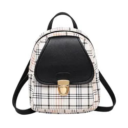 2021 New Fashionable Custom Logo Open Nylon Students Daily School Backpack Vintage Style Zipper PU Open Style Wholesale Factory