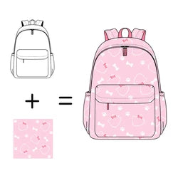 50pcs Custom Large Capacity School Backpack Set Soft Handle Zipper Kids Backpack for Girls Boys School Backpack