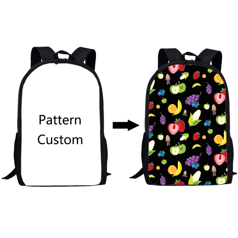 Custom Sublimation Blank Light Children's Kids Preschool Large Capacity Waterproof Backpack Bags Outdoor Laptop Student Backpack