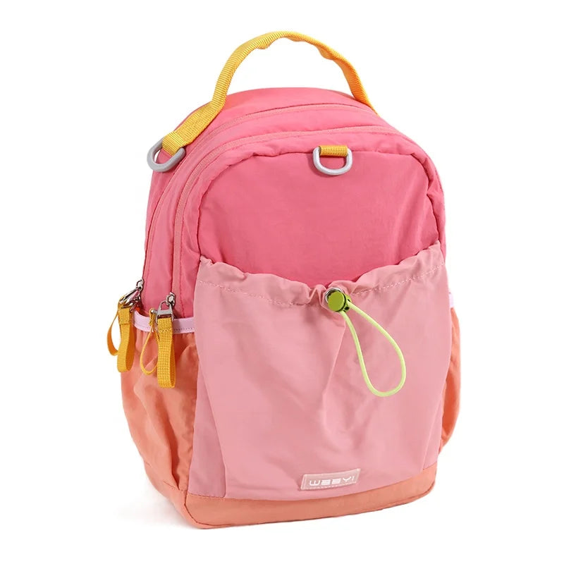 CHANGRONG Unisex Nylon Backpack Vintage Zipper Closure Polyester Lining Custom Design for School Boys and Girls