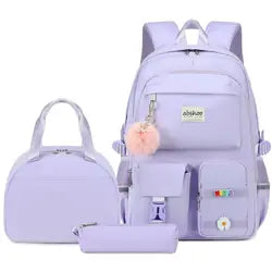 2025 Pastel Pink Kids Backpack Set Waterproof School Bag Custom Backpack Set School Bags Sets Custom Backpacks Colorful Bags