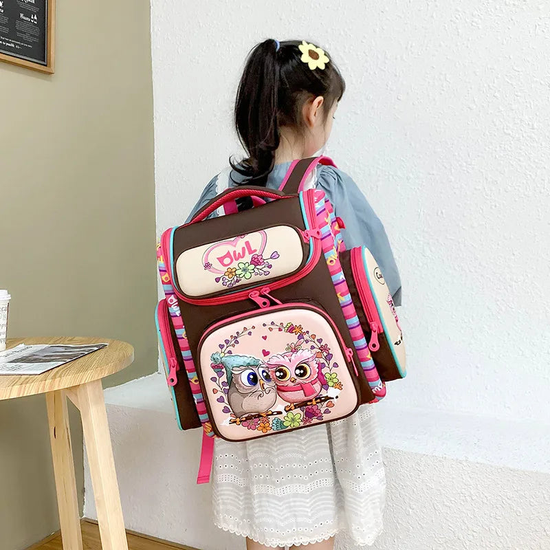 2024 Top Quality Fashion Custom Breathable Spine Protection Kindergarten School Bags for Kids Cool Cartoon Printing Backpack