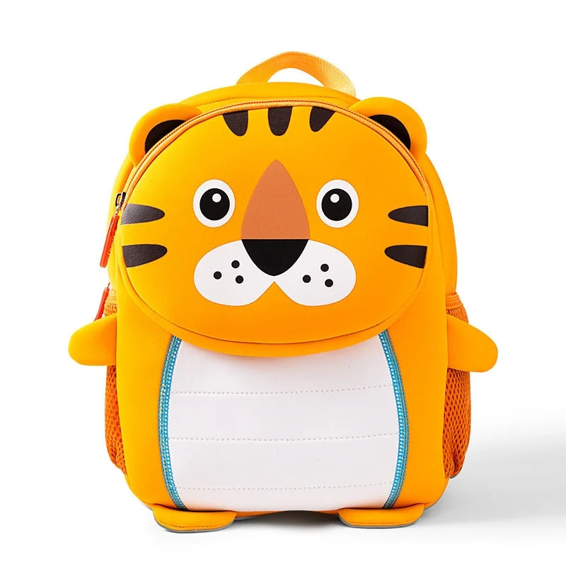 Custom Neoprene 3D Animal Waterproof Backpack for Kids Light Comfortable Kindergarten Schoolbag for Boys Girls