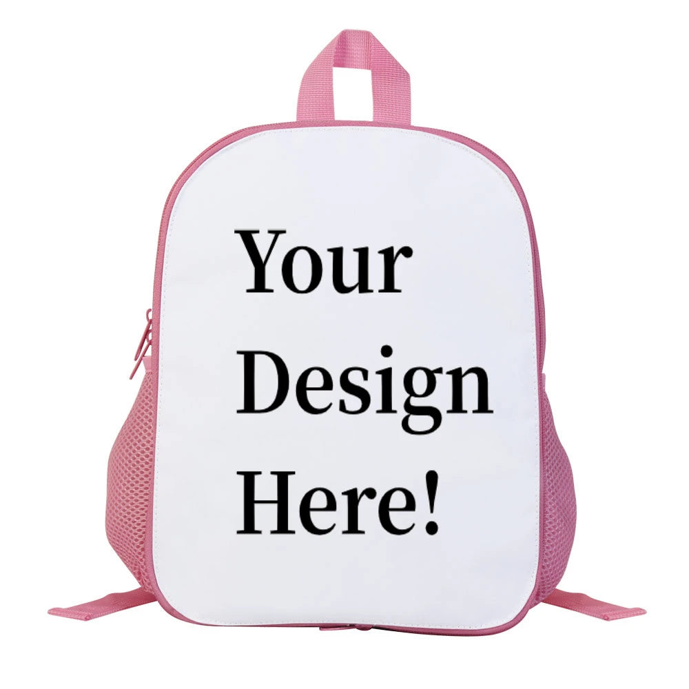 Custom School Backpack for Kindergarten New Fashion Bookbag Creative Logo Print for Boys Girls Zipper Polyester Great Gift Idea