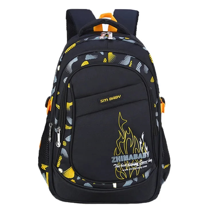 Wholesale Unisex Customizable Kids Backpack Waterproof Polyester Travel Bag for Primary College Students Zipper Closure