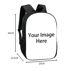 Custom Sublimation Blank Light Children's Kids Preschool Large Capacity Waterproof Backpack Bags Outdoor Laptop Student Backpack