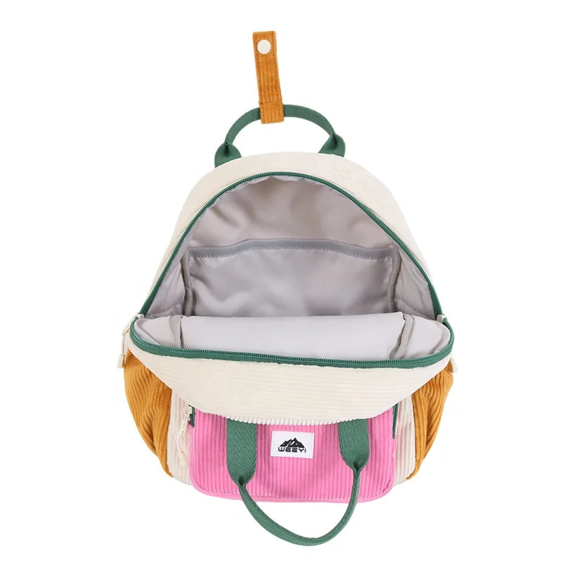 CHANGRONG Custom Handmade Zipper Closure Travel School Kids Backpack Bag