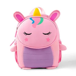 Custom Neoprene 3D Animal Waterproof Backpack for Kids Light Comfortable Kindergarten Schoolbag for Boys Girls