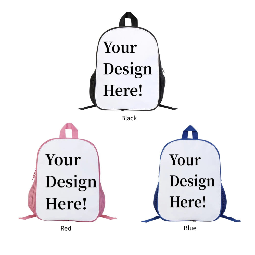 Custom School Backpack for Kindergarten New Fashion Bookbag Creative Logo Print for Boys Girls Zipper Polyester Great Gift Idea