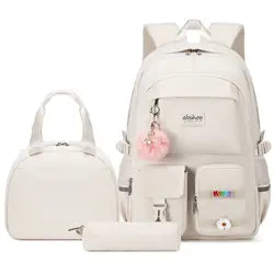 2025 Pastel Pink Kids Backpack Set Waterproof School Bag Custom Backpack Set School Bags Sets Custom Backpacks Colorful Bags