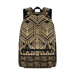 Custom Logo Print Polynesian Design Big Capacity Teenager Backpacks Bag Unisex School Backpack for College Students Boys Girls