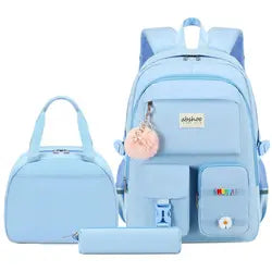 2025 Pastel Pink Kids Backpack Set Waterproof School Bag Custom Backpack Set School Bags Sets Custom Backpacks Colorful Bags