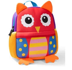 3D Cute Owl Cartoon Custom Neoprene Animal Kids Kindergarten Buckle School Bag Backpacks for School Children