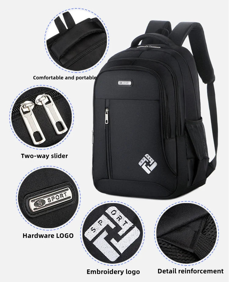 2025 Hot Selling Custom LOGO Kid School Bags Large Capacity Waterproof School Travel Backpacks Business Laptop Bags with logo