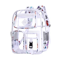 Custom Student Kids Backpack Pvc Transparent Waterproof Bag for Women Fashion Gril Jelly Backpack