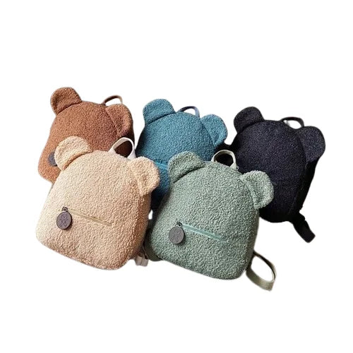 Custom Plush Teddy Bear Backpack for Toddlers Cute Cartoon Bookbags Mini Schoolbags for Kids Children's BookBags