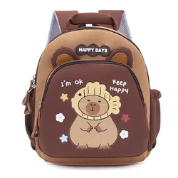 2025 Hot Sale New Design Fashion Cute Capybara Monster Custom Children Bag Cartoon Kids School Backpack