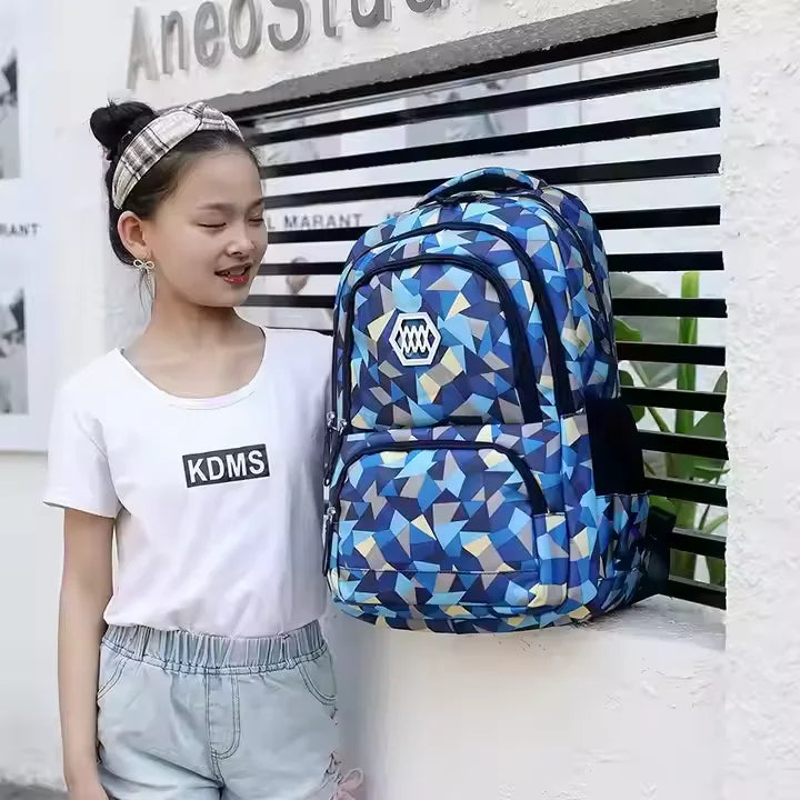 Factory Customized New Fashion High-quality Student Backpack 3 in 1 Set With Lunch Box and Pencil case Waterproof Kids Bags