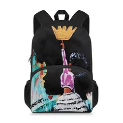 African Arts Printed Kids School Backpack Custom Print for Boys Girls Bookbag School Bag Preschool Kindergarten Toddler Backpack