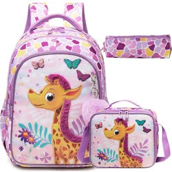 Custom Student Backpack Waterproof Schoolbag Set with Insulated Lunch Bag Casual School Book Bag Other Backpack for Kids