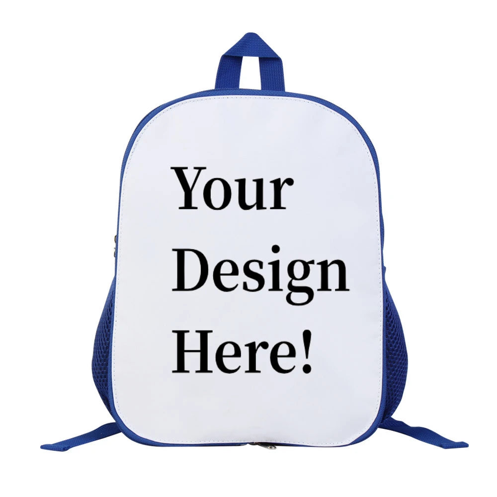 Custom School Backpack for Kindergarten New Fashion Bookbag Creative Logo Print for Boys Girls Zipper Polyester Great Gift Idea