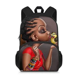 African Arts Printed Kids School Backpack Custom Print for Boys Girls Bookbag School Bag Preschool Kindergarten Toddler Backpack