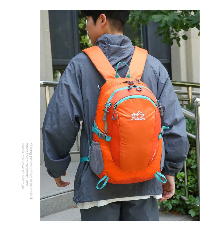 Custom logo Casual Travel Ultralight Foldable Backpacks for Climbing Bag Outdoor Waterproof Sports Large Capacity Backpack