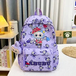 2025 Customizable Design Large Capacity School Backpack New Cartoon Monster Labubu Full Print for Students and Kids