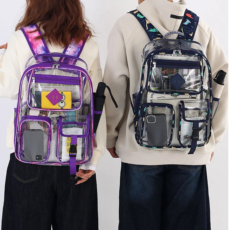 Custom Student Kids Backpack Pvc Transparent Waterproof Bag for Women Fashion Gril Jelly Backpack