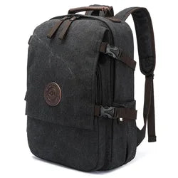 Custom Logo Canvas Travel Laptop Backpack Business Rucksack College Computer Bag Notebook Men's Backpacks