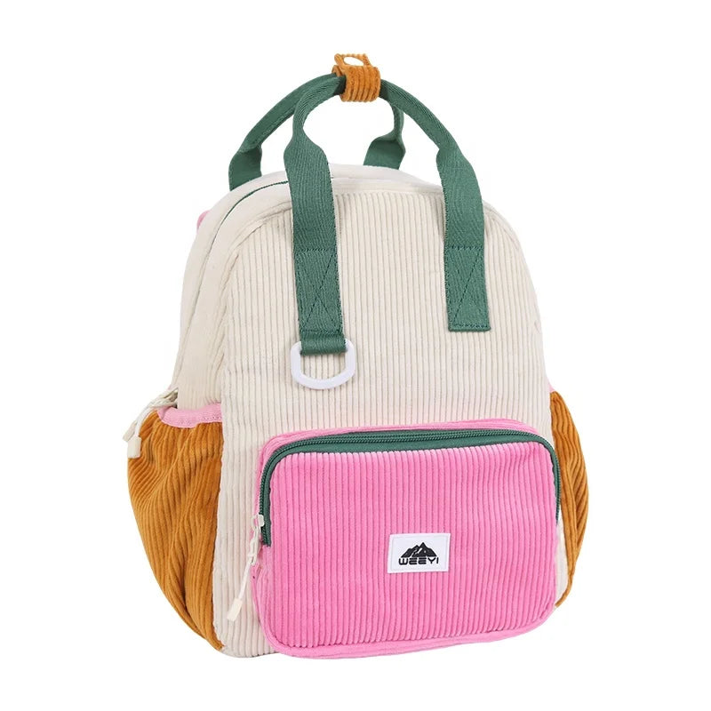 CHANGRONG Custom Handmade Zipper Closure Travel School Kids Backpack Bag