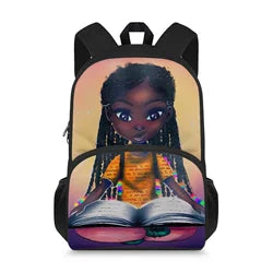 African Arts Printed Kids School Backpack Custom Print for Boys Girls Bookbag School Bag Preschool Kindergarten Toddler Backpack
