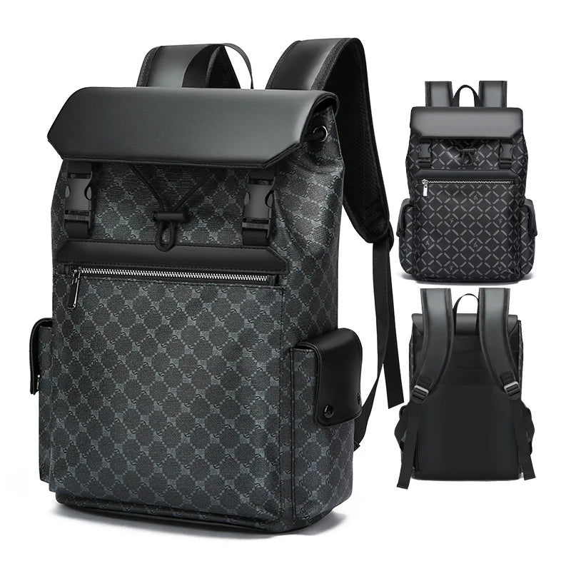 Custom Logo Design Fashion Men Laptop Backpack Large Capacity Top Quality Travel Businessmen Backpack