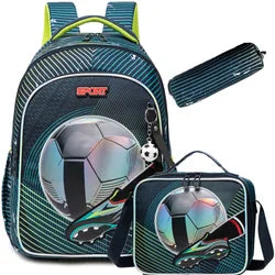 Custom Student Backpack Waterproof Schoolbag Set with Insulated Lunch Bag Casual School Book Bag Other Backpack for Kids