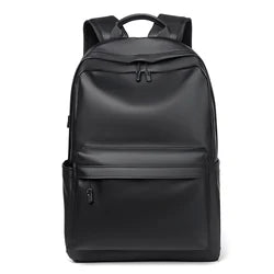 Custom Luxury Usb Charging Outdoor PU Computer Waterproof Business Oxford Backpacks Unisex Men Leather Backpack for Men Laptop