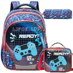 Custom Student Backpack Waterproof Schoolbag Set with Insulated Lunch Bag Casual School Book Bag Other Backpack for Kids