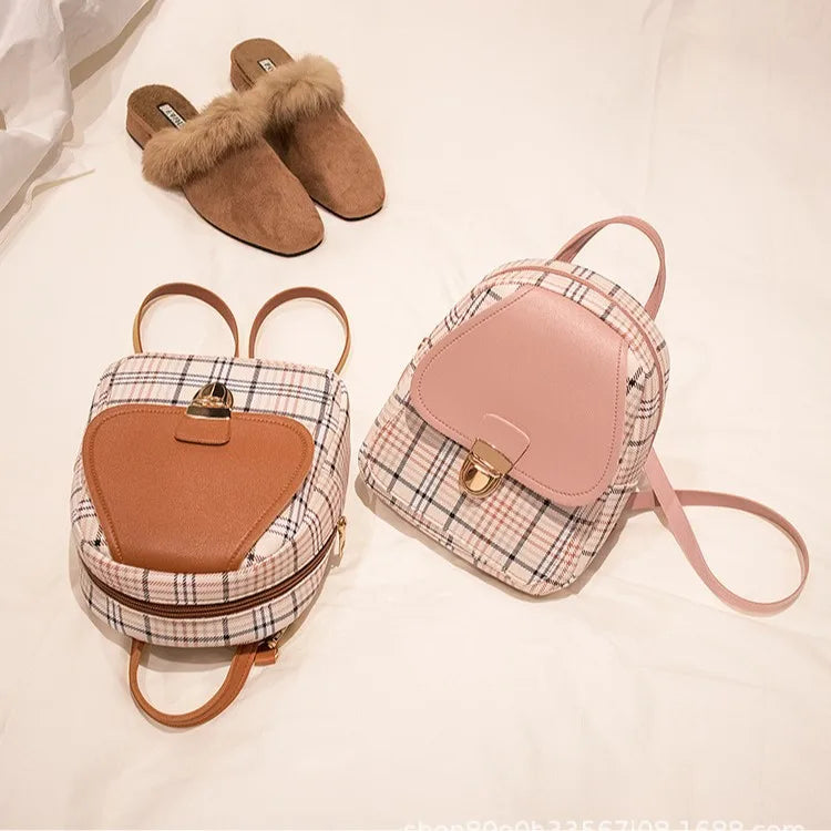 2021 New Fashionable Custom Logo Open Nylon Students Daily School Backpack Vintage Style Zipper PU Open Style Wholesale Factory