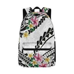 Custom Logo Print Polynesian Design Big Capacity Teenager Backpacks Bag Unisex School Backpack for College Students Boys Girls