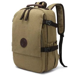 Custom Logo Canvas Travel Laptop Backpack Business Rucksack College Computer Bag Notebook Men's Backpacks