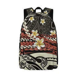 Custom Logo Print Polynesian Design Big Capacity Teenager Backpacks Bag Unisex School Backpack for College Students Boys Girls