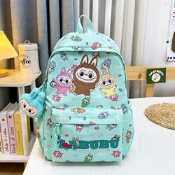 2025 Customizable Design Large Capacity School Backpack New Cartoon Monster Labubu Full Print for Students and Kids