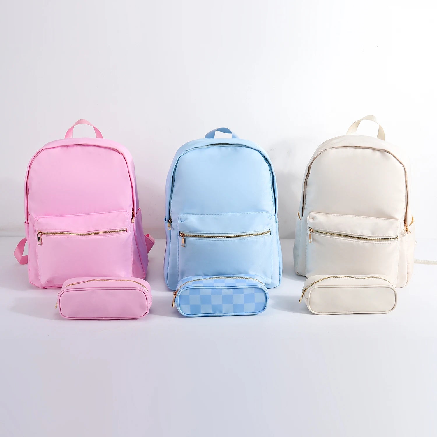11 Color Large Capacity Custom Travel Storage Bag Boy Girls Cute School Student Bag Candy Color Black Waterproof Nylon Backpack