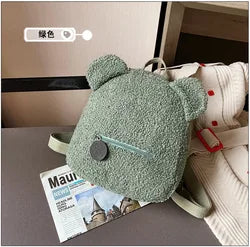Custom Plush Teddy Bear Backpack for Toddlers Cute Cartoon Bookbags Mini Schoolbags for Kids Children's BookBags