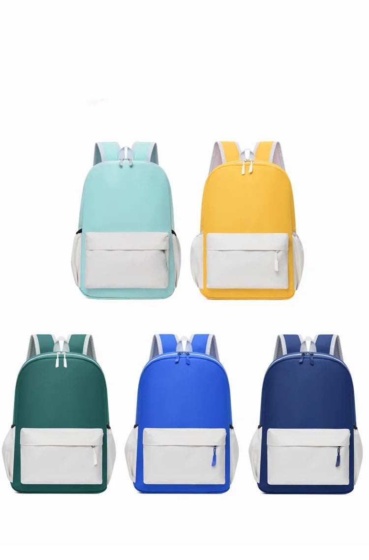 Custom Logo School Backpack Unisex Colorful School Bags for Students and Kids Wholesale