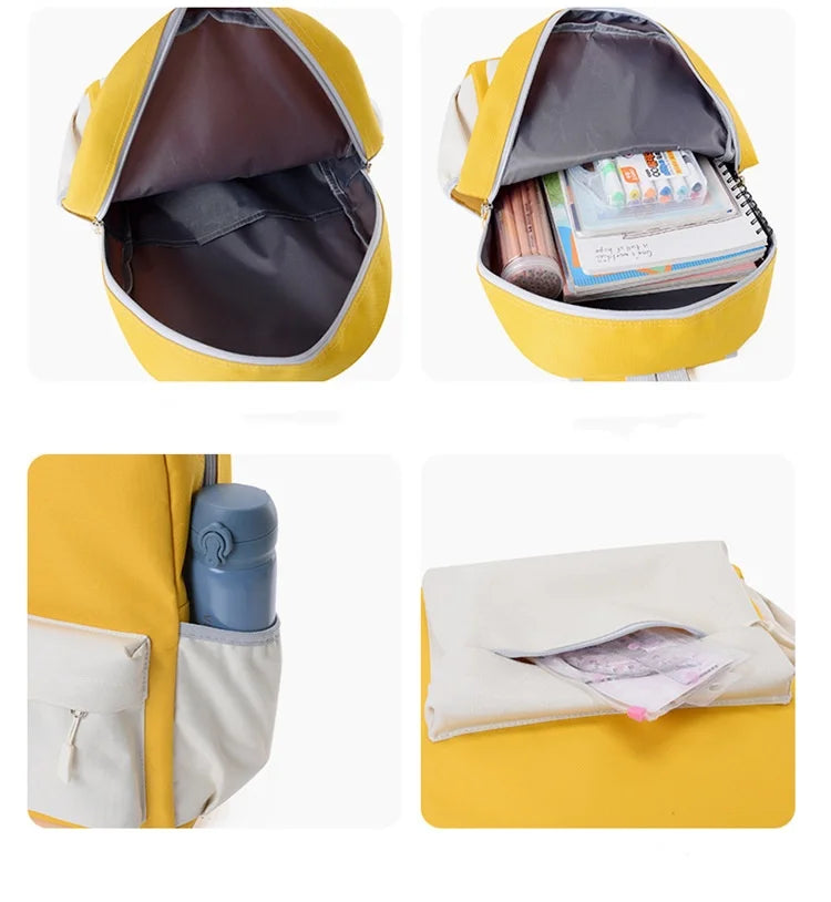 Custom Logo School Backpack Unisex Colorful School Bags for Students and Kids Wholesale