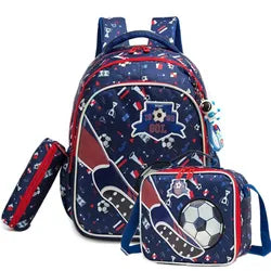 Custom Student Backpack Waterproof Schoolbag Set with Insulated Lunch Bag Casual School Book Bag Other Backpack for Kids