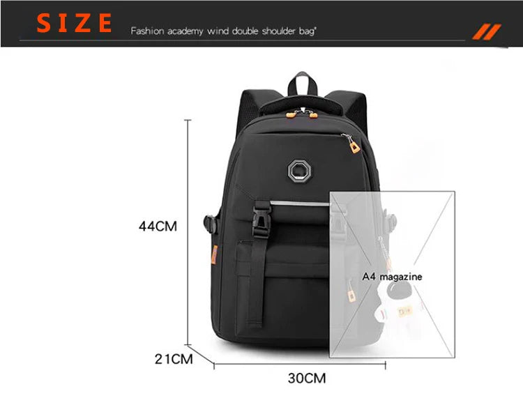 Custom logo Oxford College Student New Designer Waterproof Cheap Fashion Cool Travel Student School Laptop Backpack for Teens