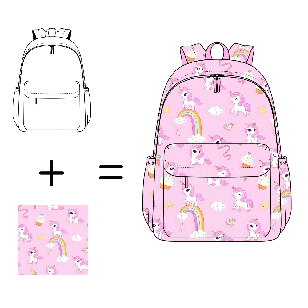 50pcs Custom Large Capacity School Backpack Set Soft Handle Zipper Kids Backpack for Girls Boys School Backpack