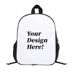 Custom School Backpack for Kindergarten New Fashion Bookbag Creative Logo Print for Boys Girls Zipper Polyester Great Gift Idea